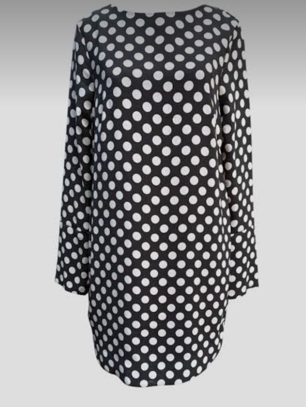 Black & White Polka Dot Tunic Dress